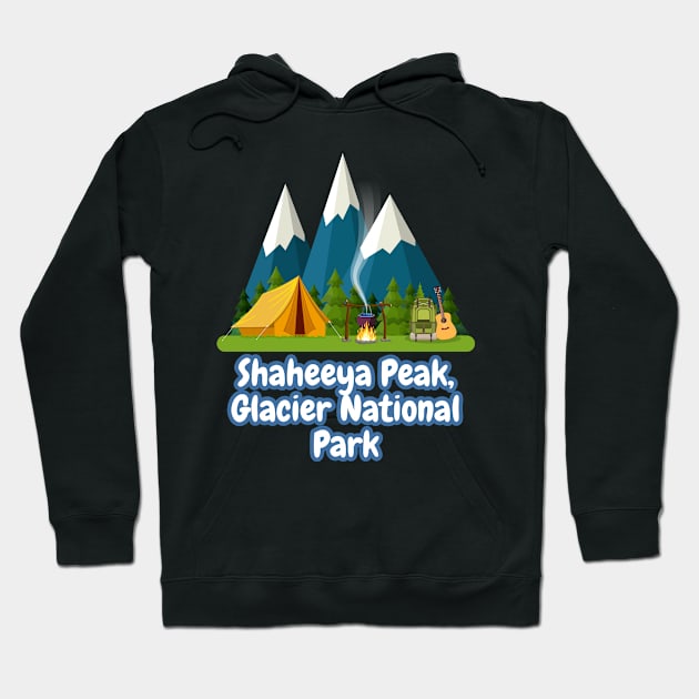 Shaheeya Peak, Glacier National Park Hoodie by Canada Cities